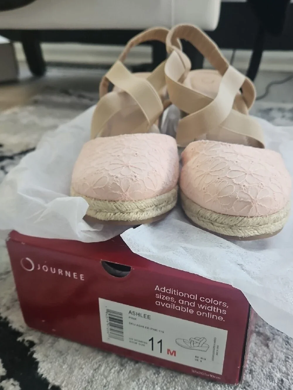 Journee Espadrille Wedge Shoe